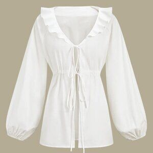 Commense Cotton & Linen Cowgirl‎ Melody Boho Blouse  Size M New NWT